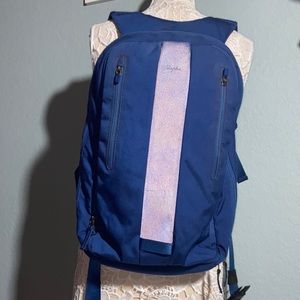 Rapha Blue Backpack with Iridescent Center Stripe